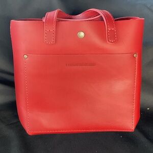 Portland Leather Vibrant Red Tote